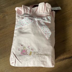 One Left! MARRONCREAM-VERY RARE (NWT) Zipped Pink Canvas Tote Bag with a Ribbon.